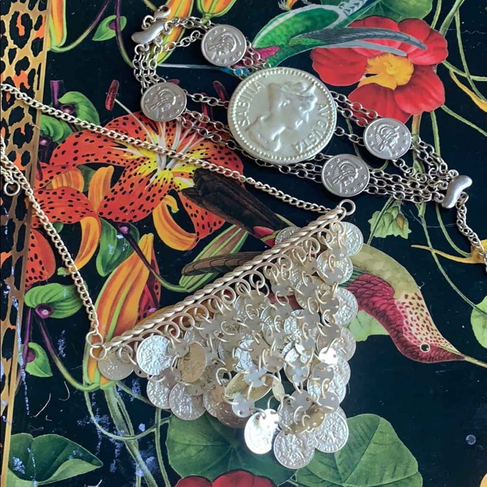 Coin bracket and matching necklace